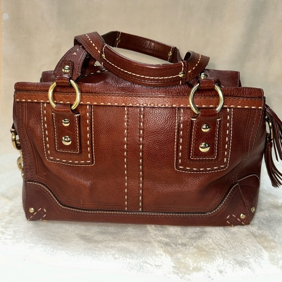 EUC Coach Hamptons Leather Satchel Style Number 10555 - Picture 4 of 15